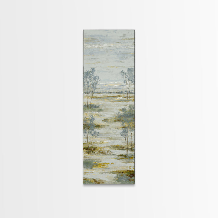 Open Field with Distant Tree Canvas Print, Waiting Room Art, Wall Art, Waiting Room Decor, Fine Art, Calm, Floral Wall Art, WRA-1x3-35