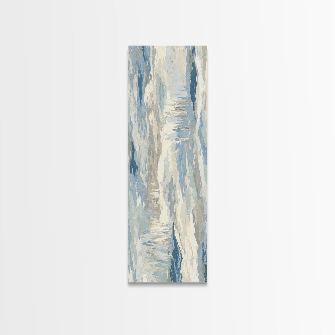 Soft Abstract Waves Canvas Print, Waiting Room Art, Therapy Office Decor, Waiting Room Decor, Fine Art, Calm, Art Print, WRA-1x3-38