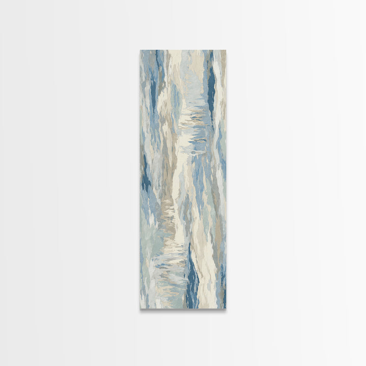 Soft Abstract Waves Canvas Print, Waiting Room Art, Therapy Office Decor, Waiting Room Decor, Fine Art, Calm, Art Print, WRA-1x3-38