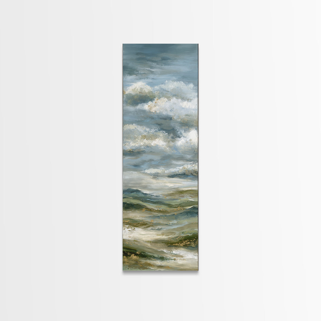 Large Cloudscape with Hopeful Light Framed Canvas Print, Waiting Room Art, Fine Art Print, Waiting Room Decor, Fine Art, Calm, WRA-1x3-4