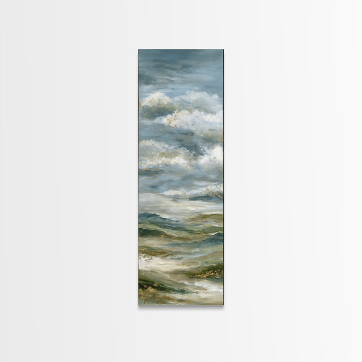 Large Cloudscape with Hopeful Light Framed Canvas Print, Waiting Room Art, Fine Art Print, Waiting Room Decor, Fine Art, Calm, WRA-1x3-4