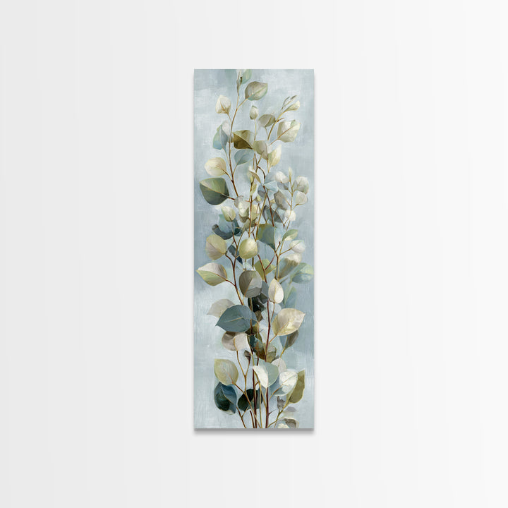 Clean Eucalyptus Leaf Study Framed Canvas Print, Waiting Room Art, Modern Decor, Waiting Room Decor, Fine Art, Calm, Home Decor, WRA-1x3-53