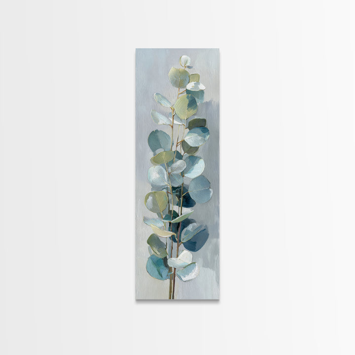 Clean Eucalyptus Leaf Study Canvas Print, Waiting Room Art, Art Print, Waiting Room Decor, Fine Art, Calm, Abstract Art, WRA-1x3-77
