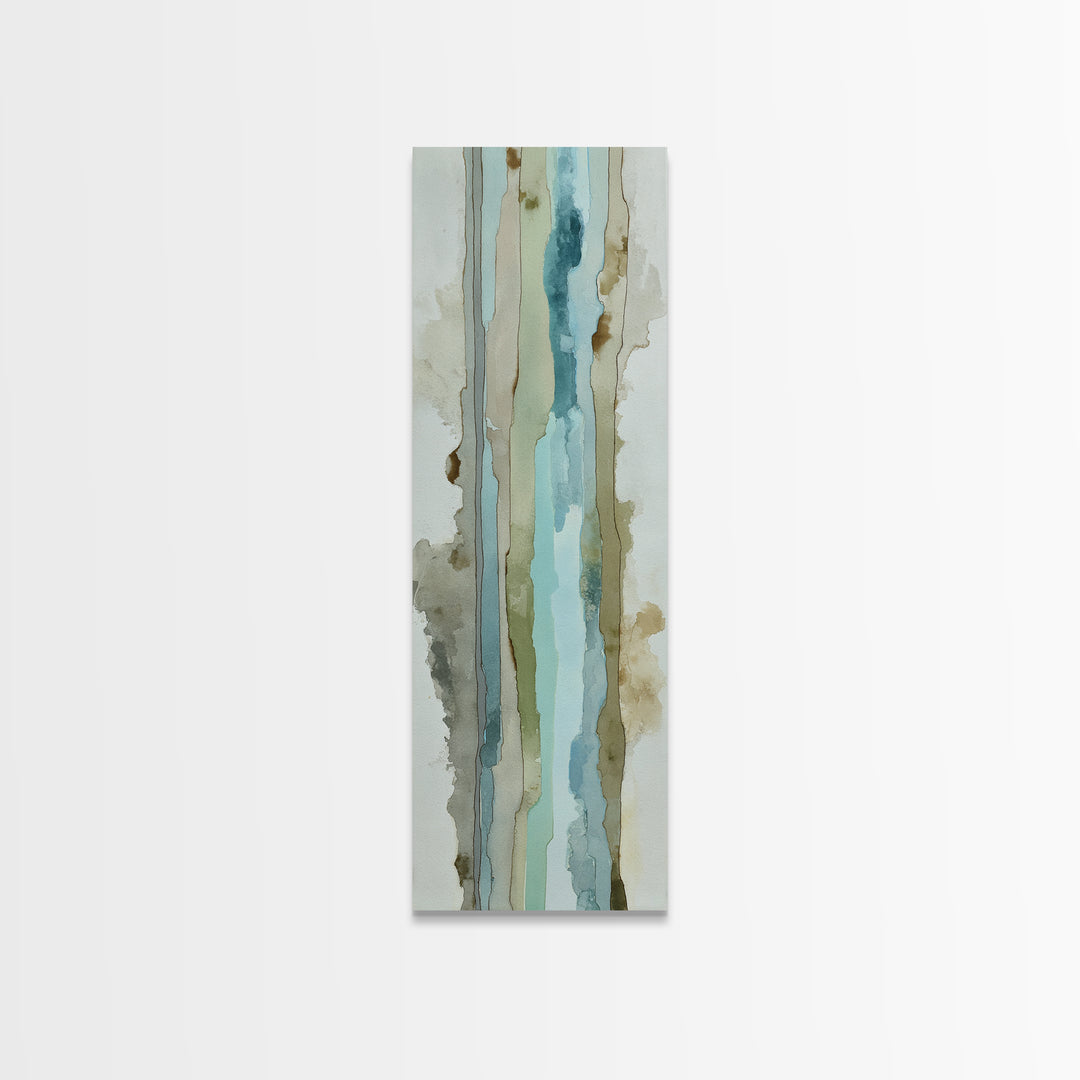 Modern Neutral Arch Abstraction Canvas Print, Waiting Room Art, Floral Wall Art, Waiting Room Decor, Abstract Art, Calm, WRA-1x3-81
