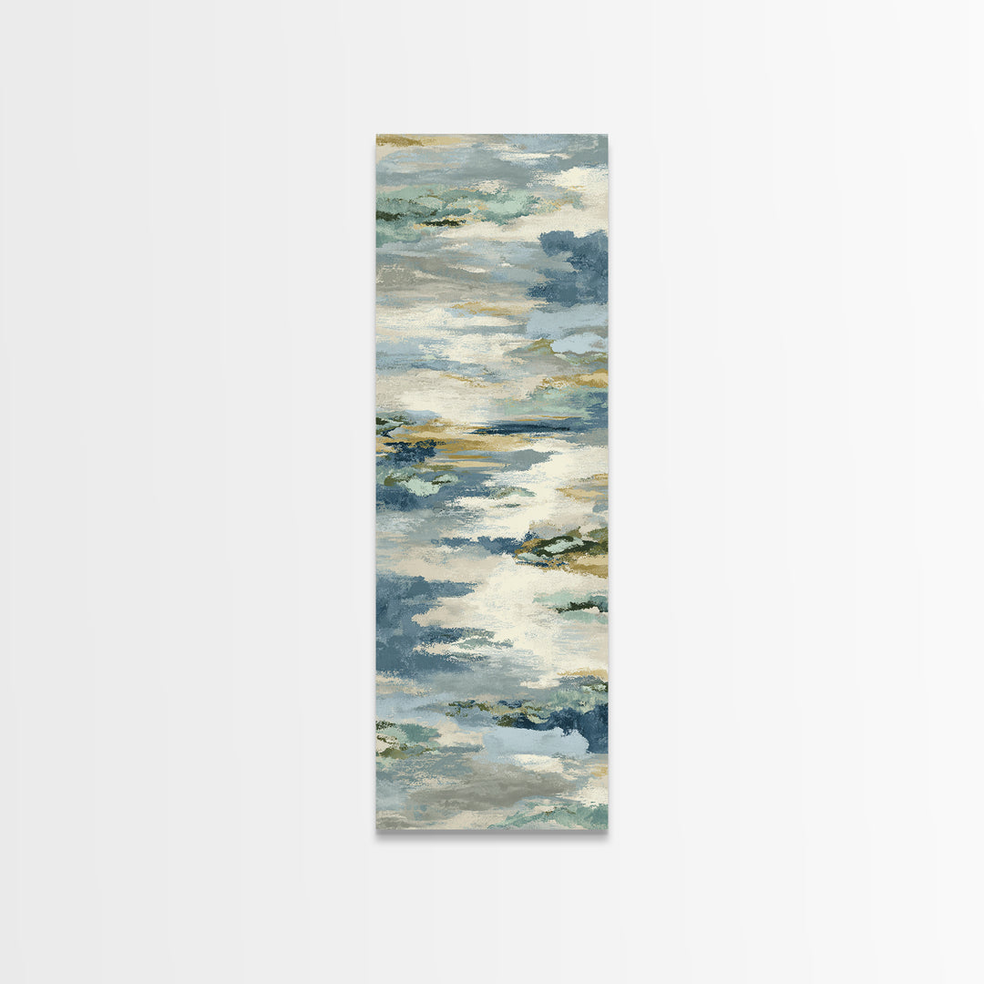 Soft Abstract Waves Canvas Print, Waiting Room Art, Luxury Decor, Waiting Room Decor, Abstract Art, Calm, Original Art, WRA-1x3-86