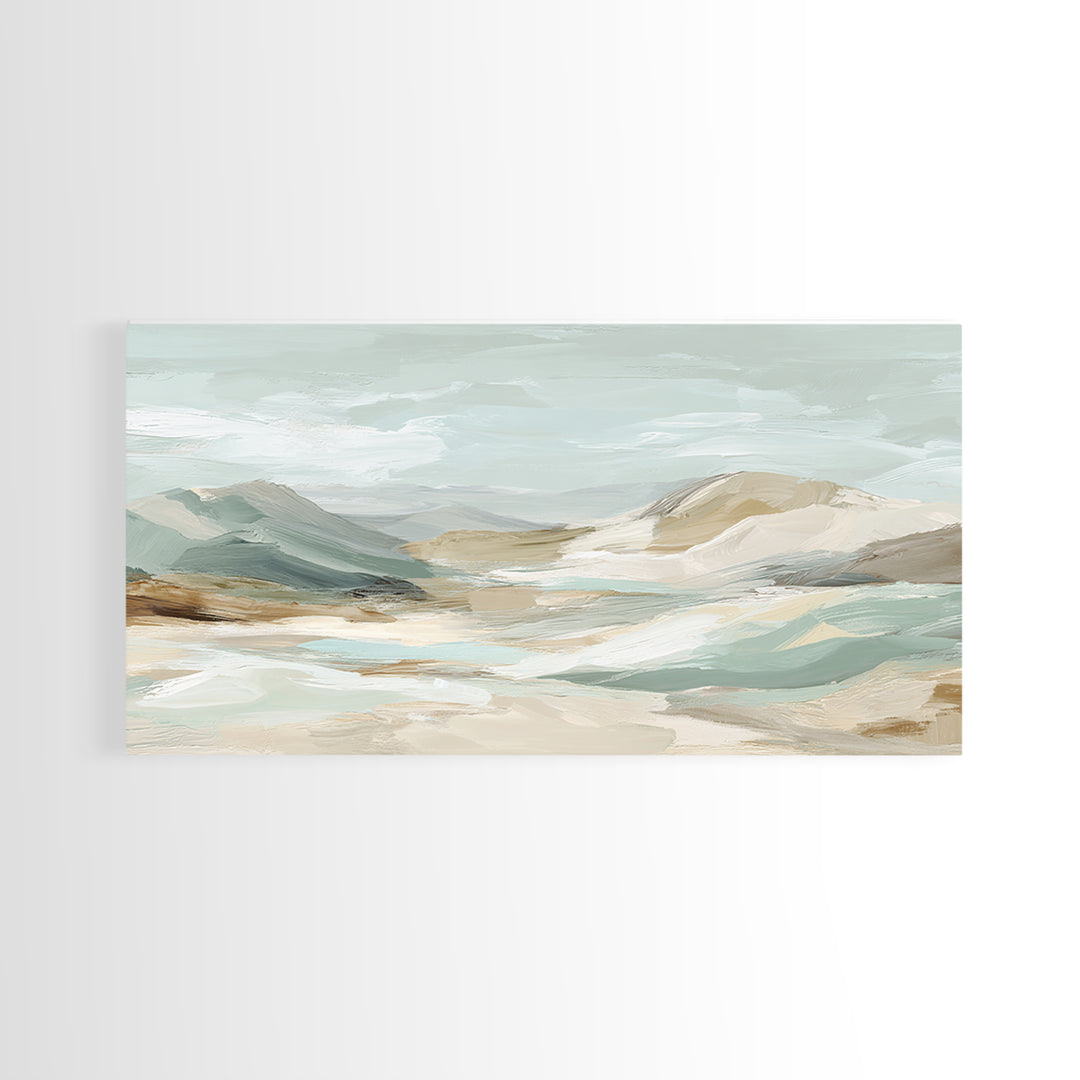 Light Marble Texture Abstract Framed Canvas Print, Waiting Room Art, Statement Artwork, Waiting Room Decor, Abstract Art, Calm, WRA-2x1-20