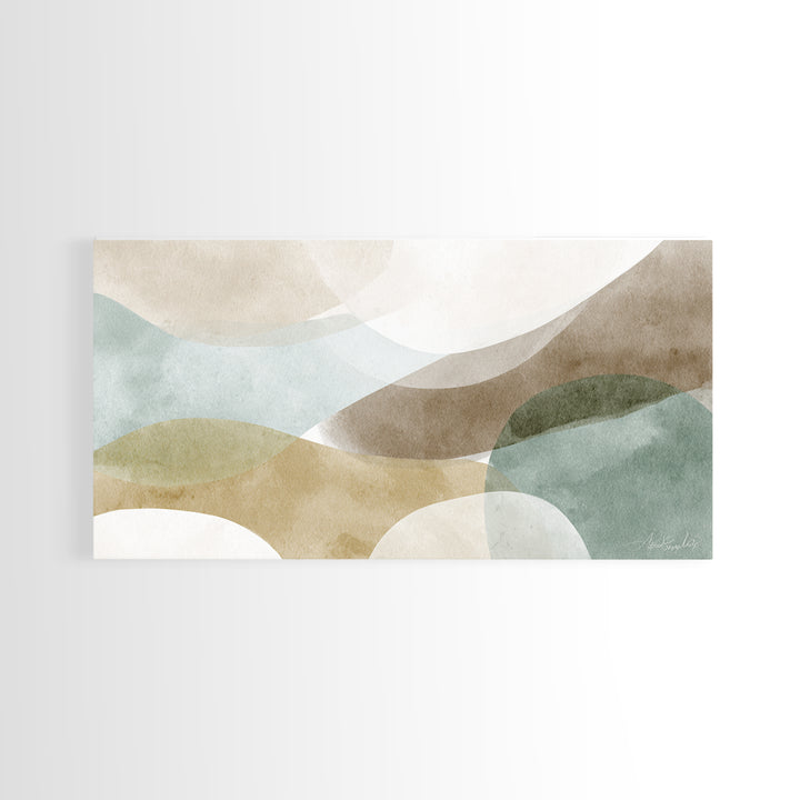 Minimal Geometric Composition Framed Canvas Print, Waiting Room Art, Home Decor, Waiting Room Decor, Fine Art, Calm, Modern Art, WRA-2x1-25