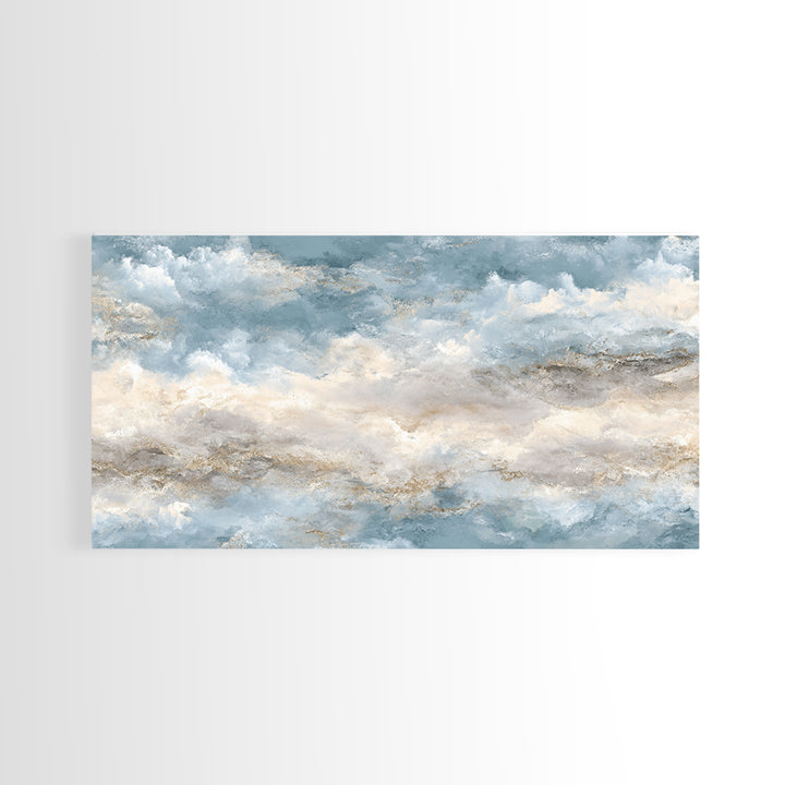 Light Marble Texture Abstract Canvas Print, Waiting Room Art, Textured Painting, Waiting Room Decor, Calm, Printable Art, WRA-2x1-44