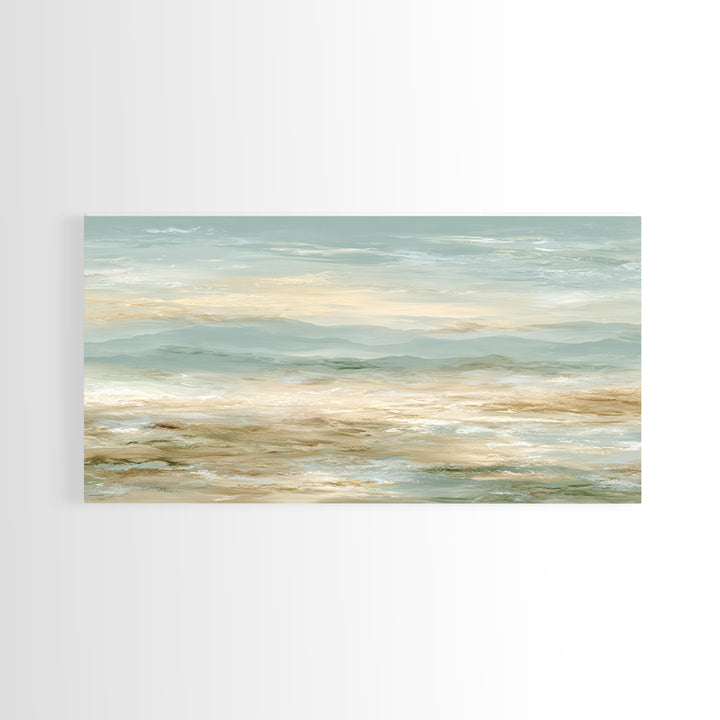 Warm Desert Sunrise Canvas Print, Waiting Room Art, Wall Decor, Waiting Room Decor, Fine Art, Calm, Minimalist Wall Art, WRA-2x1-57