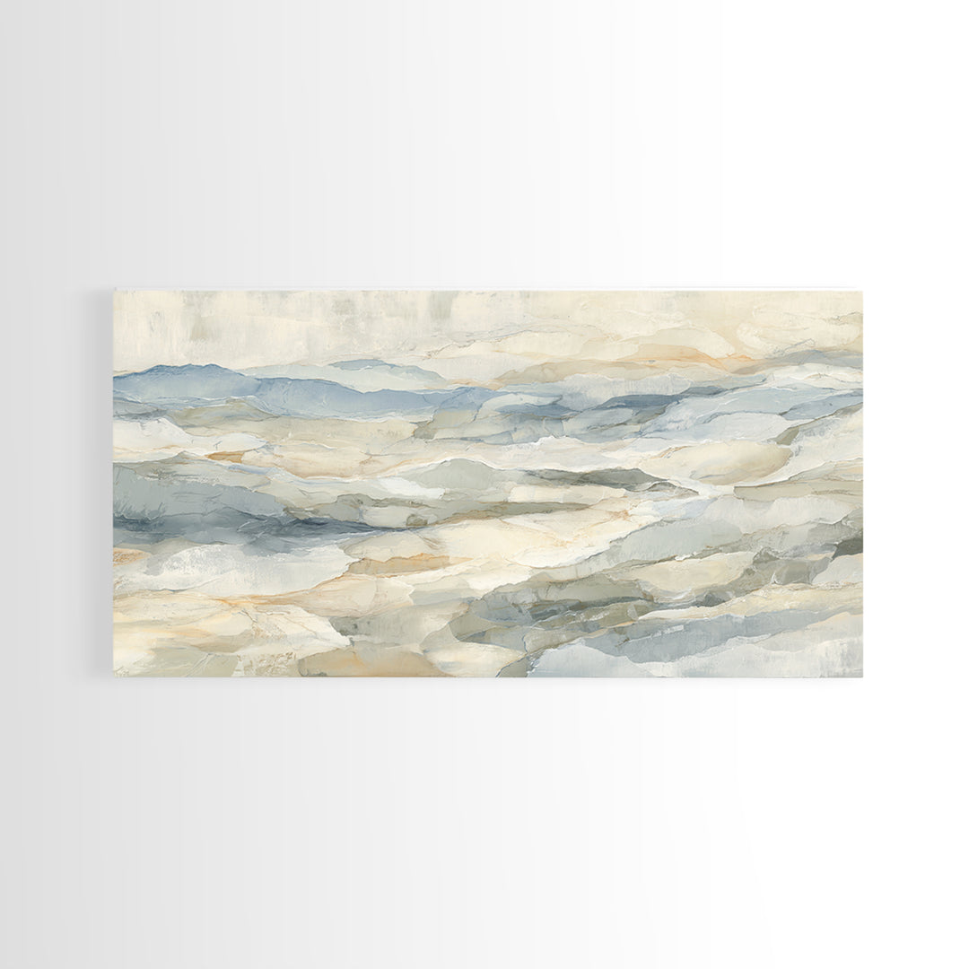 Light Marble Texture Abstract Canvas Print, Waiting Room Art, Bedroom Decor, Waiting Room Decor, Abstract Art, Calm, WRA-2x1-68