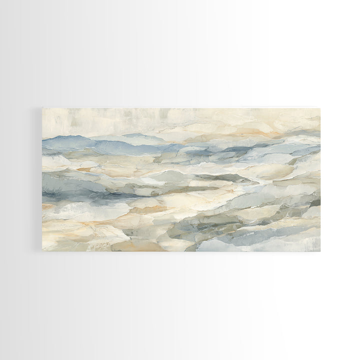 Light Marble Texture Abstract Canvas Print, Waiting Room Art, Bedroom Decor, Waiting Room Decor, Abstract Art, Calm, WRA-2x1-68