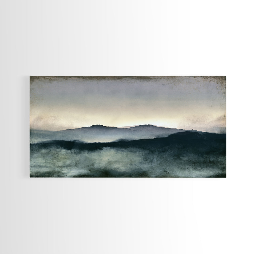 Calming Landscape with Open Sky and Gentle Canvas Print, Waiting Room Art, Living Room Wall Art, Waiting Room Decor, Calm, WRA-2x1-69