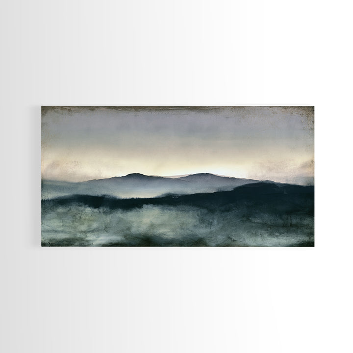Calming Landscape with Open Sky and Gentle Canvas Print, Waiting Room Art, Living Room Wall Art, Waiting Room Decor, Calm, WRA-2x1-69