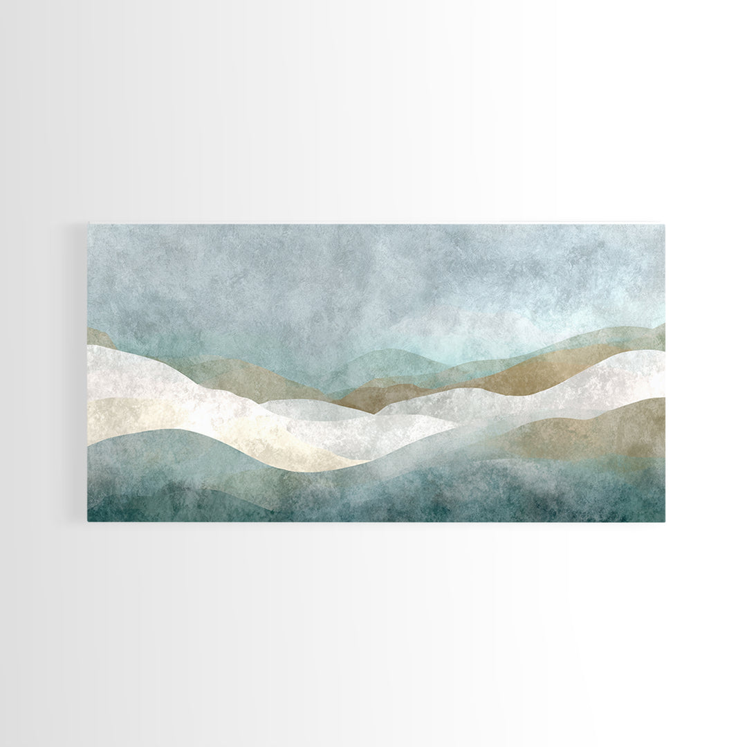Minimal Geometric Composition Canvas Print, Waiting Room Art, Abstract Art, Waiting Room Decor, Calm, Landscape, WRA-2x1-73