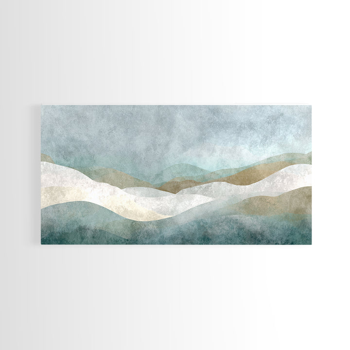 Minimal Geometric Composition Canvas Print, Waiting Room Art, Abstract Art, Waiting Room Decor, Calm, Landscape, WRA-2x1-73