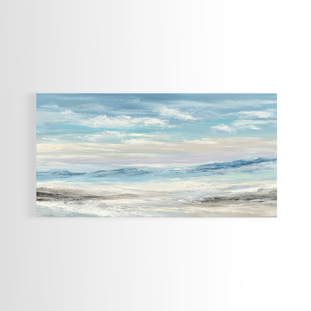 Calming Landscape with Open Sky and Gentle Canvas Print, Waiting Room Art, Living Room Wall Art, Waiting Room Decor, Calm, WRA-2x1-93