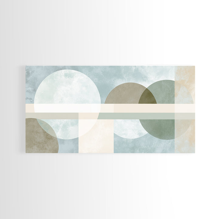 Minimal Geometric Composition Framed Canvas Print, Waiting Room Art, Floral Wall Art, Waiting Room Decor, Abstract Art, Calm, WRA-2x1-97