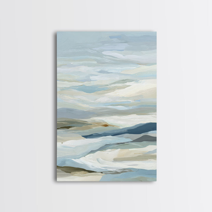 Soft Abstract Waves Canvas Print, Waiting Room Art, Luxury Decor, Waiting Room Decor, Abstract Art, Calm, Original Art, WRA-2x3-10