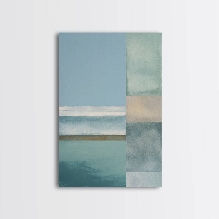 Minimal Geometric Composition Framed Canvas Print, Waiting Room Art, Wall Decor, Waiting Room Decor, Abstract Art, Calm, WRA-2x3-13