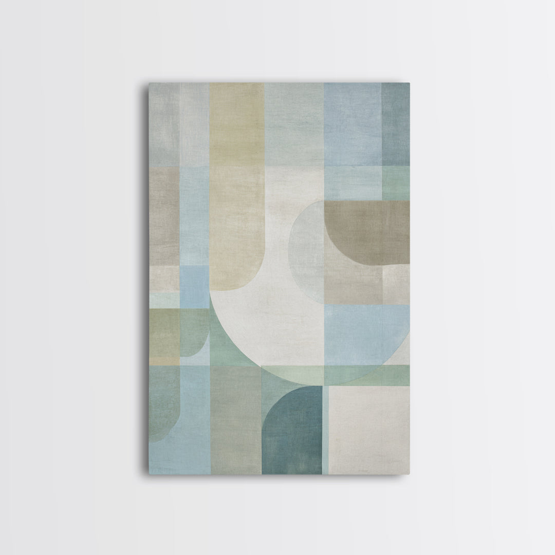 Minimal Geometric Composition Framed Canvas Print, Waiting Room Art, Wall Decor, Waiting Room Decor, Abstract Art, Calm, WRA-2x3-37