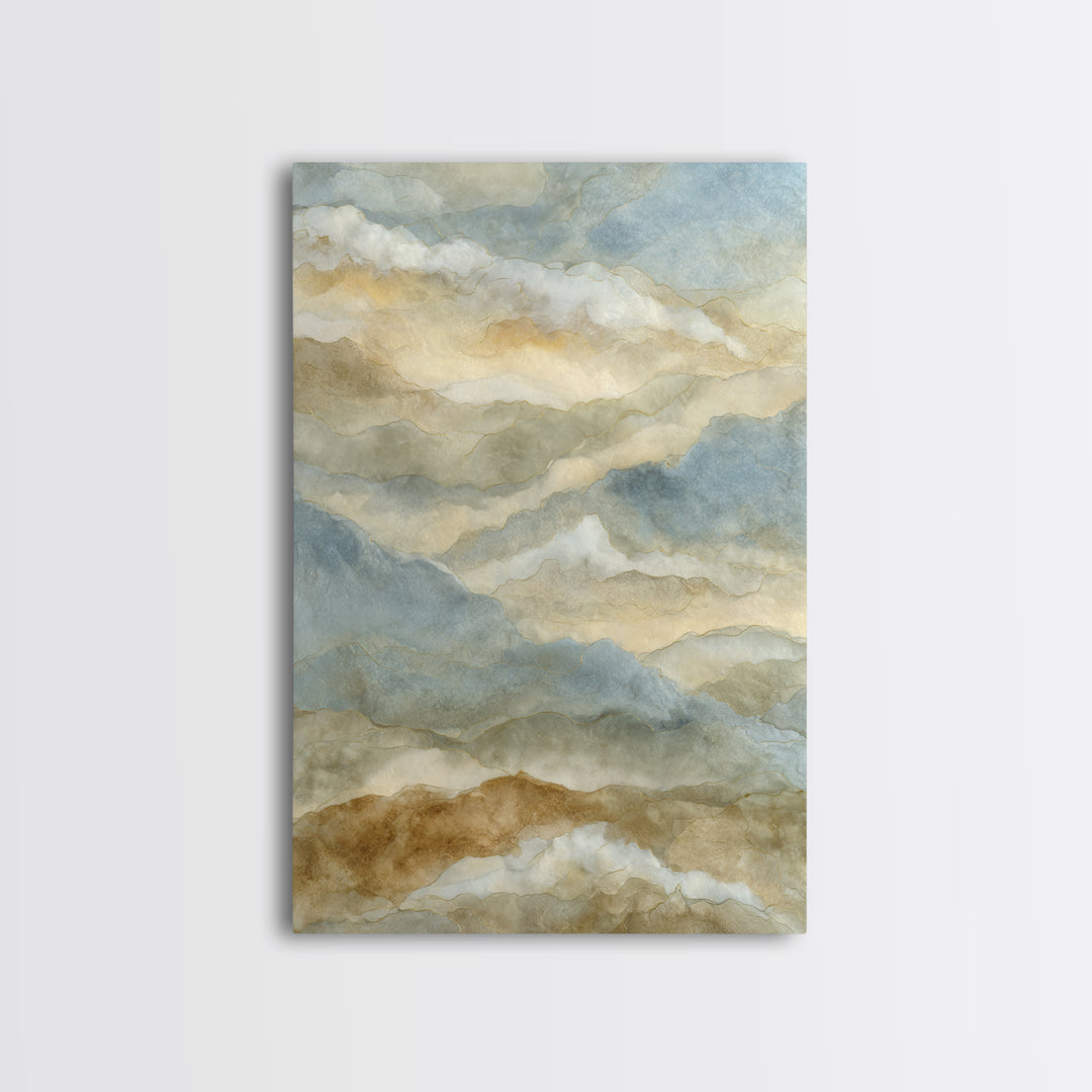 Warm Desert Sunrise Canvas Print, Waiting Room Art, Office Decor, Waiting Room Decor, Oil Painting, Calm, Gallery Wall Art, WRA-2x3-45