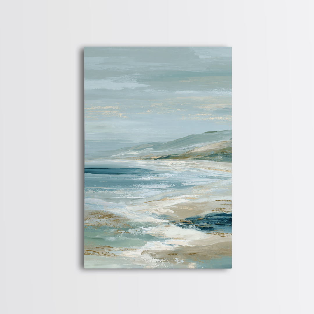 Soft Abstract Waves Canvas Print, Waiting Room Art, Office Decor, Waiting Room Decor, Abstract Art, Calm, Gallery Wall Art, WRA-2x3-58
