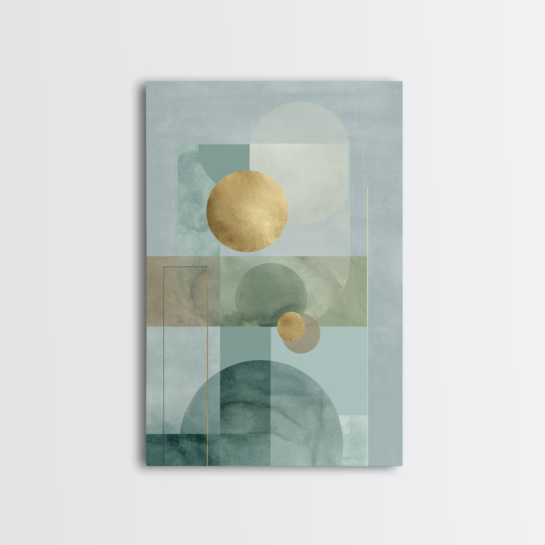 Minimal Geometric Composition Canvas Print, Waiting Room Art, Printable Art, Waiting Room Decor, Calm, Digital Art Print, WRA-2x3-61