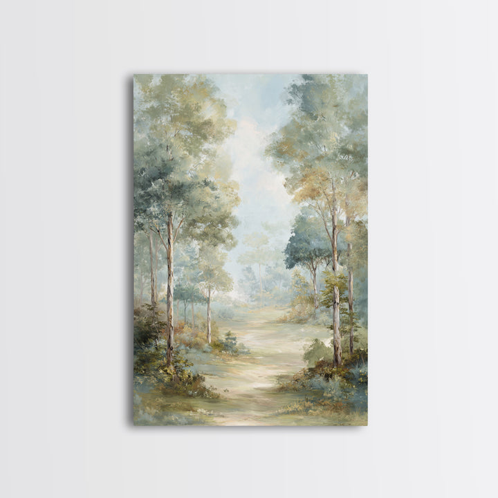 Misty Forest Path Canvas Print, Waiting Room Art, Office Decor, Waiting Room Decor, Fine Art, Calm, Gallery Wall Art, WRA-2x3-67