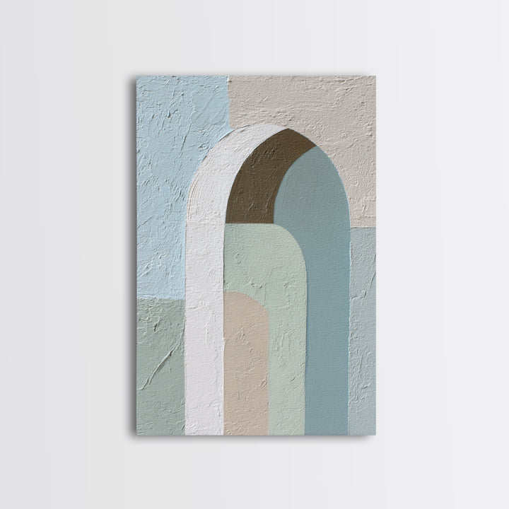 Modern Neutral Arch Abstraction Canvas Print, Waiting Room Art, Floral Wall Art, Waiting Room Decor, Abstract Art, Calm, WRA-2x3-77