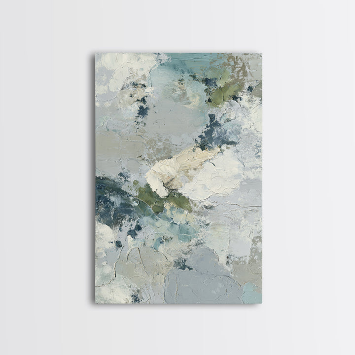 Abstract Circles Suggesting Calm Movement Framed Canvas Print, Waiting Room Art, Abstract Art, Waiting Room Decor, Calm, WRA-2x3-90