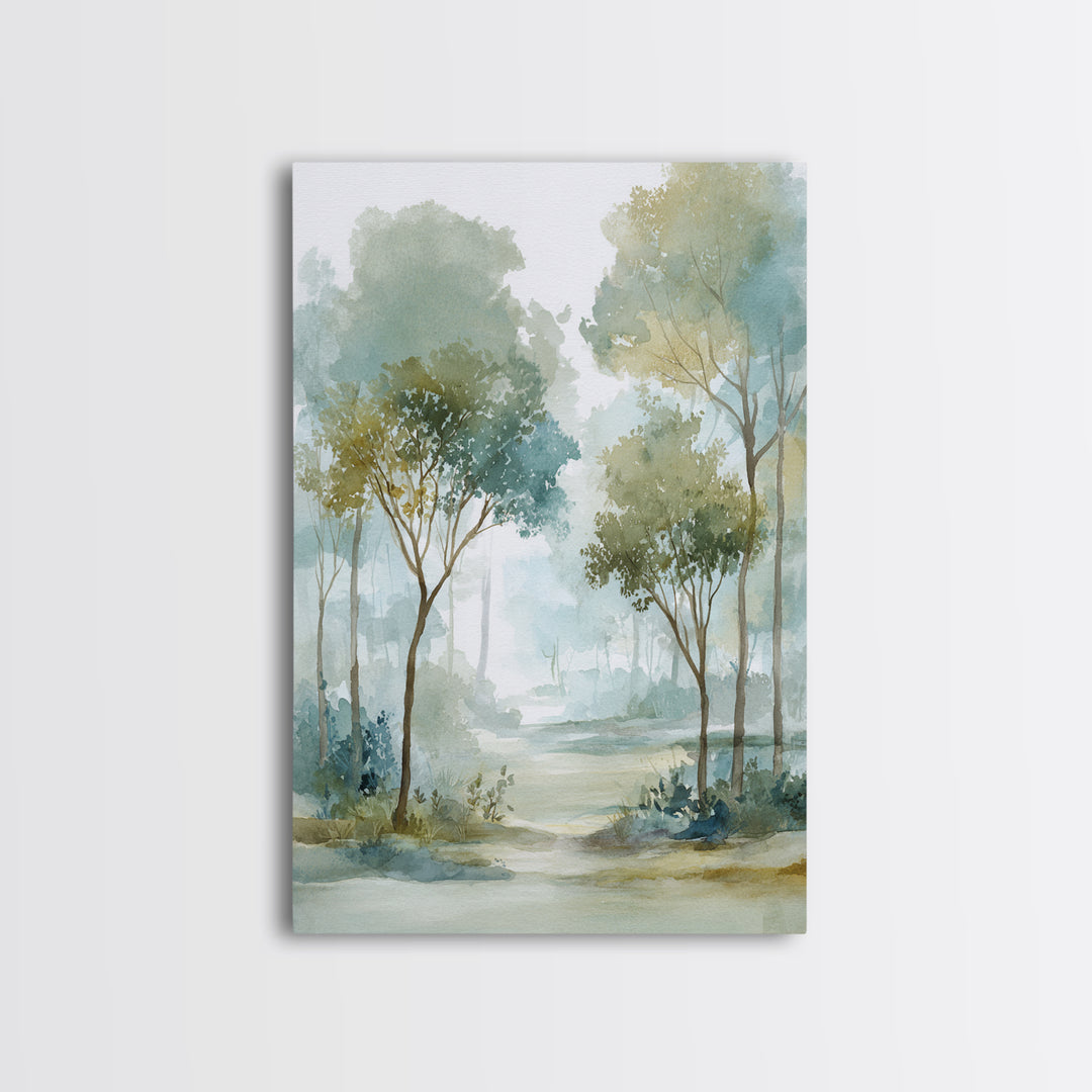 Misty Forest Path Canvas Print, Waiting Room Art, Office Wall Decor, Waiting Room Decor, Fine Art, Calm, Photography Print, WRA-2x3-91