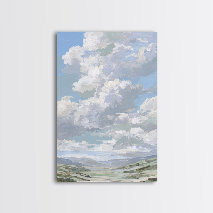 Large Cloudscape with Hopeful Light Canvas Print, Waiting Room Art, Printable Art, Waiting Room Decor, Fine Art, Calm, WRA-2x3-96