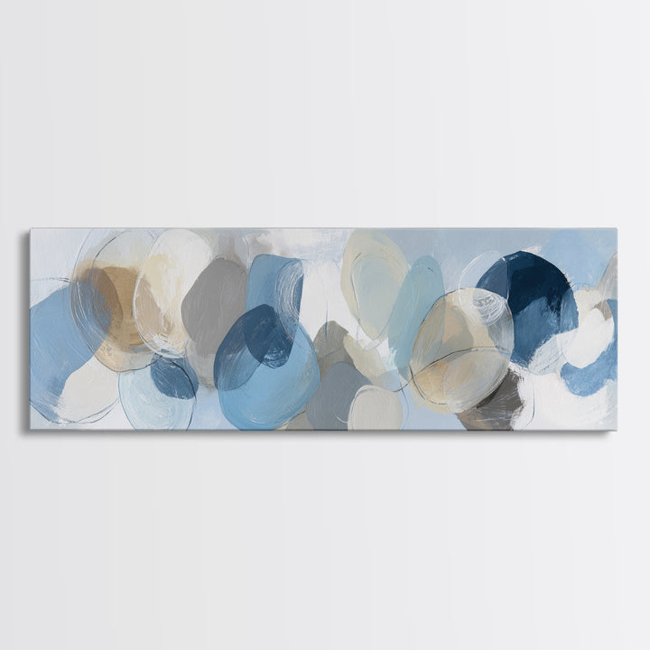 Modern Neutral Arch Abstraction Framed Canvas Print, Waiting Room Art, Office Wall Decor, Waiting Room Decor, Abstract Art, WRA-3x1-37