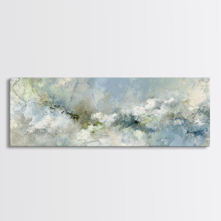 Light Marble Texture Abstract Canvas Print, Waiting Room Art, Gallery Decor, Waiting Room Decor, Fine Art, Calm, WRA-3x1-40