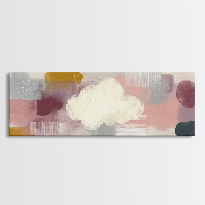 Neutral Botanical Branch Canvas Print, Waiting Room Art, Art, Waiting Room Decor, Calm, Bauhaus Print, Minimalist Wall Art, WRA-3x1-43