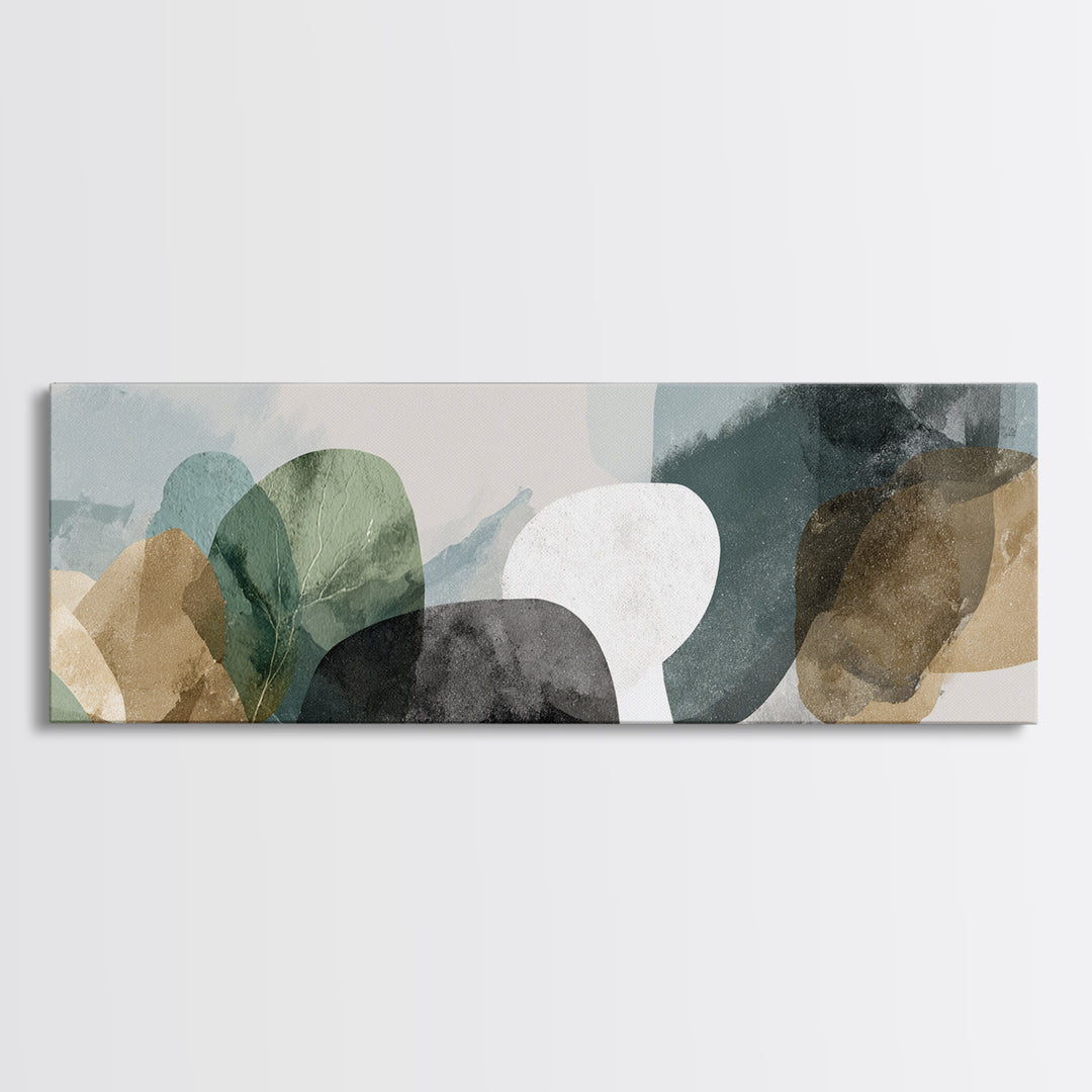 Minimal Geometric Composition Canvas Print, Waiting Room Art, Office Art, Waiting Room Decor, Abstract Art, Calm, Gallery Decor, WRA-3x1-45
