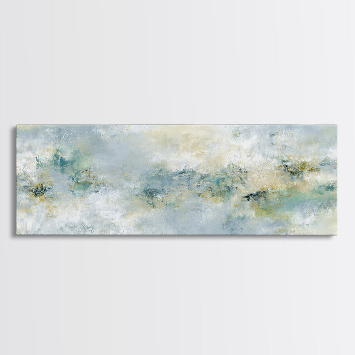 Light Marble Texture Abstract Canvas Print, Waiting Room Art, Minimalist Decor, Waiting Room Decor, Abstract Art, Calm, WRA-3x1-88
