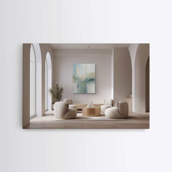 Modern Neutral Arch Abstraction Canvas Print, Waiting Room Art, Floral Wall Art, Waiting Room Decor, Abstract Art, Calm, WRA-3x2-1