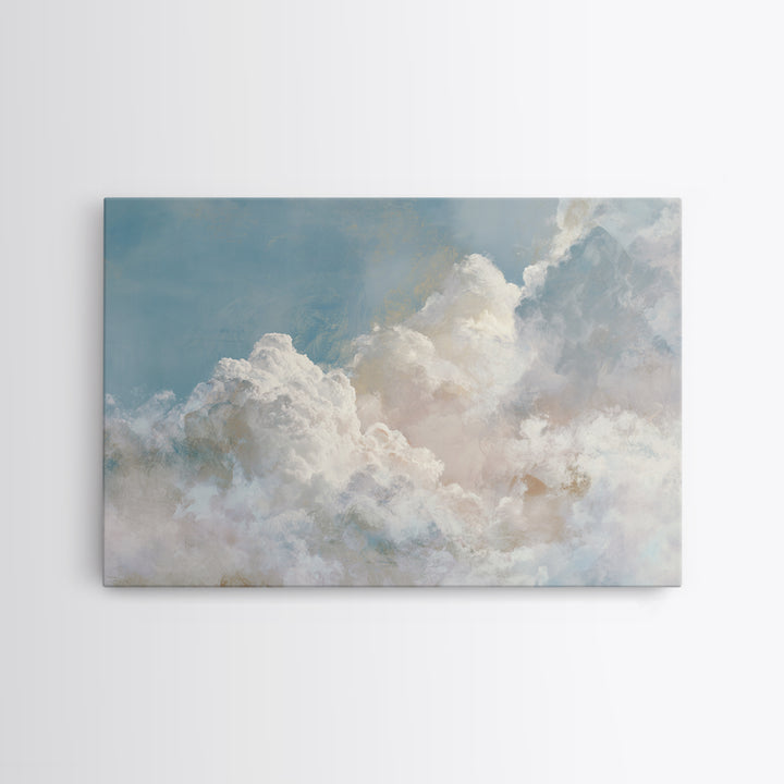 Large Cloudscape with Hopeful Light Framed Canvas Print, Waiting Room Art, Bauhaus Print, Waiting Room Decor, Fine Art, Calm, WRA-3x2-20