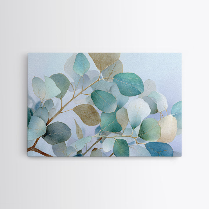 Clean Eucalyptus Leaf Study Canvas Print, Waiting Room Art, Gallery Wall Art, Waiting Room Decor, Calm, Photography Print, WRA-3x2-21