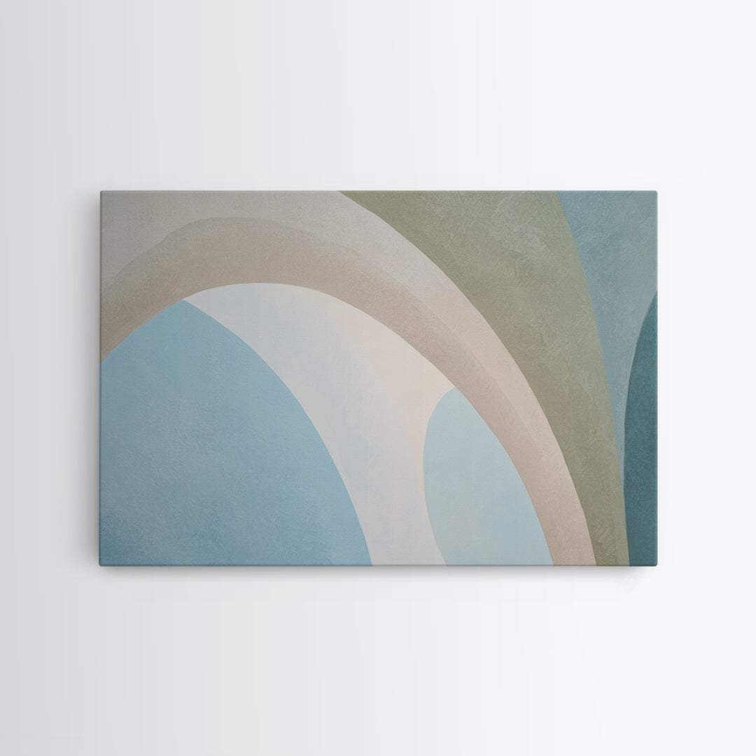Modern Neutral Arch Abstraction Framed Canvas Print, Waiting Room Art, Office Art, Waiting Room Decor, Fine Art, Calm, WRA-3x2-25