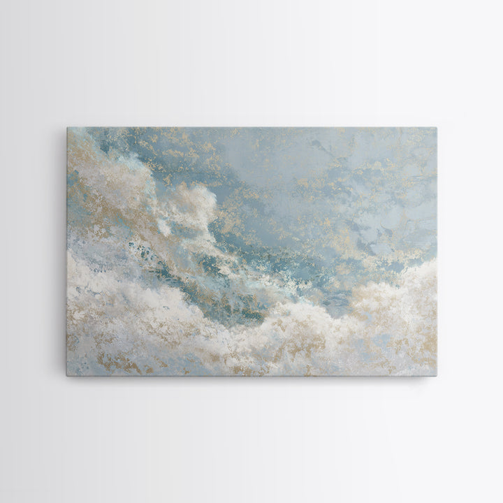 Soft Abstract Waves Canvas Print, Waiting Room Art, Office Wall Decor, Waiting Room Decor, Fine Art, Calm, Photography Print, WRA-3x2-30