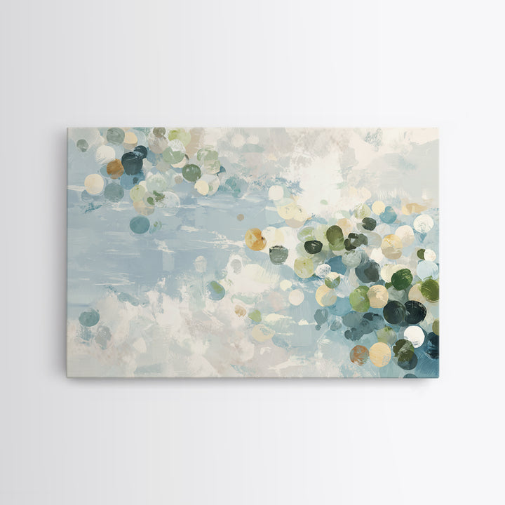 Abstract Circles Suggesting Calm Movement Canvas Print, Waiting Room Art, Floral Wall Art, Waiting Room Decor, Abstract Art, WRA-3x2-38
