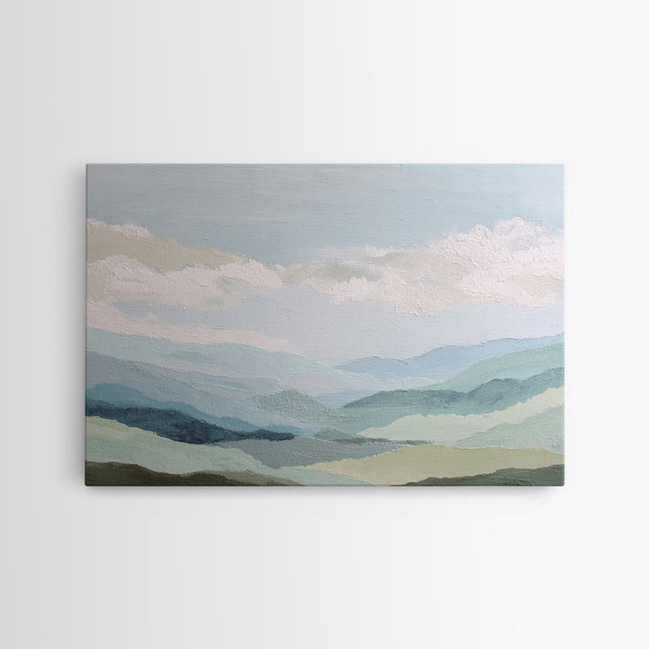 Calming Landscape with Open Sky and Gentle Canvas Print, Waiting Room Art, Minimalist Art, Waiting Room Decor, Fine Art, Calm, WRA-3x2-53