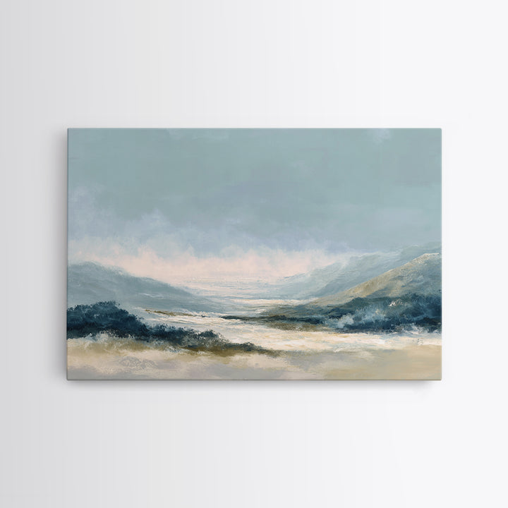 Soft Abstract Waves Canvas Print, Waiting Room Art, Office Wall Decor, Waiting Room Decor, Fine Art, Calm, Photography Print, WRA-3x2-54