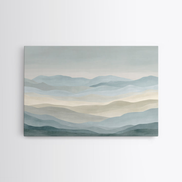 Simple Mountain Layers Canvas Print, Waiting Room Art, Modern Art, Waiting Room Decor, Fine Art, Calm, Therapy Office Decor, WRA-3x2-66