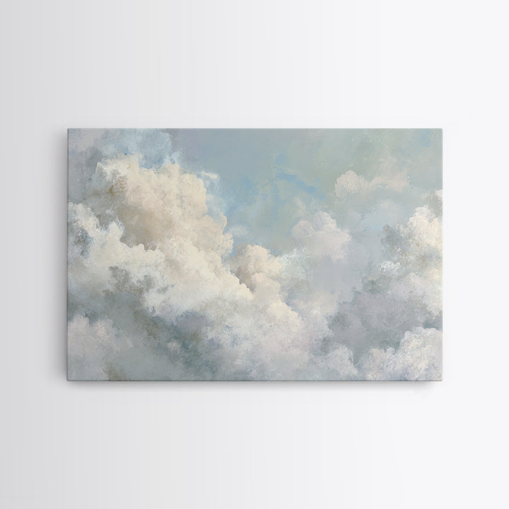 Large Cloudscape with Hopeful Light Canvas Print, Waiting Room Art, Neutral Decor, Waiting Room Decor, Fine Art, Calm, WRA-3x2-68