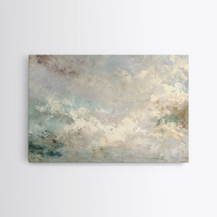 Light Marble Texture Abstract Canvas Print, Waiting Room Art, Dental Art, Waiting Room Decor, Abstract Art, Calm, WRA-3x2-76