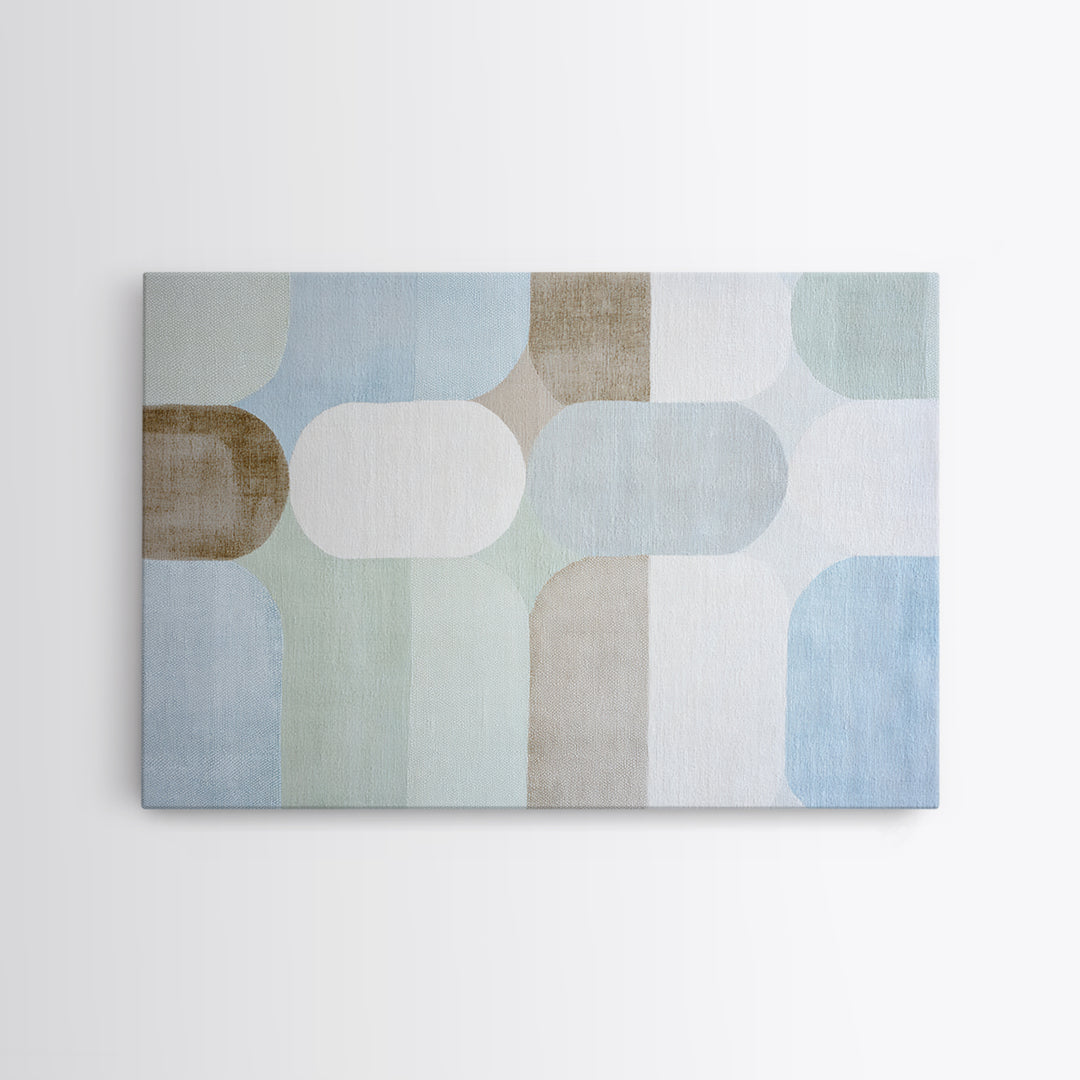 Minimal Geometric Composition Framed Canvas Print, Waiting Room Art, Therapy Office Decor, Waiting Room Decor, Abstract Art, WRA-3x2-81