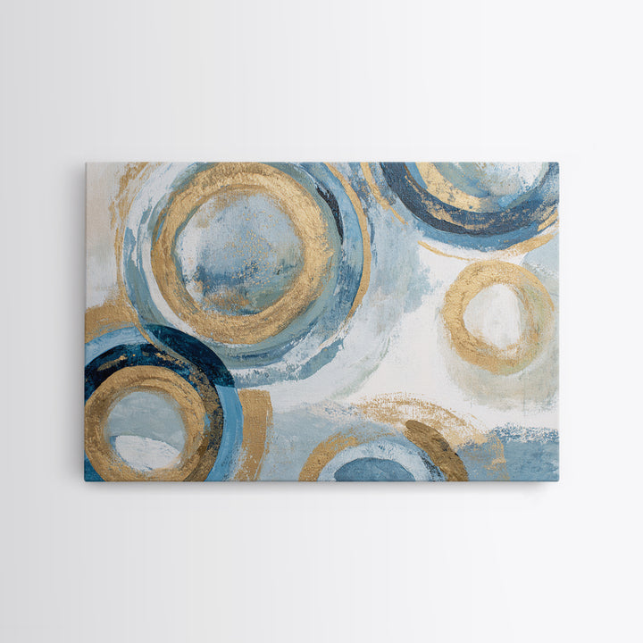Abstract Circles Suggesting Calm Movement Framed Canvas Print, Waiting Room Art, Office Art, Waiting Room Decor, Abstract Art, WRA-3x2-86